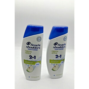 2~Head & Shoulders 2 in 1 Dandruff Shampoo and Conditioner, Green Apple, 12.5 oz